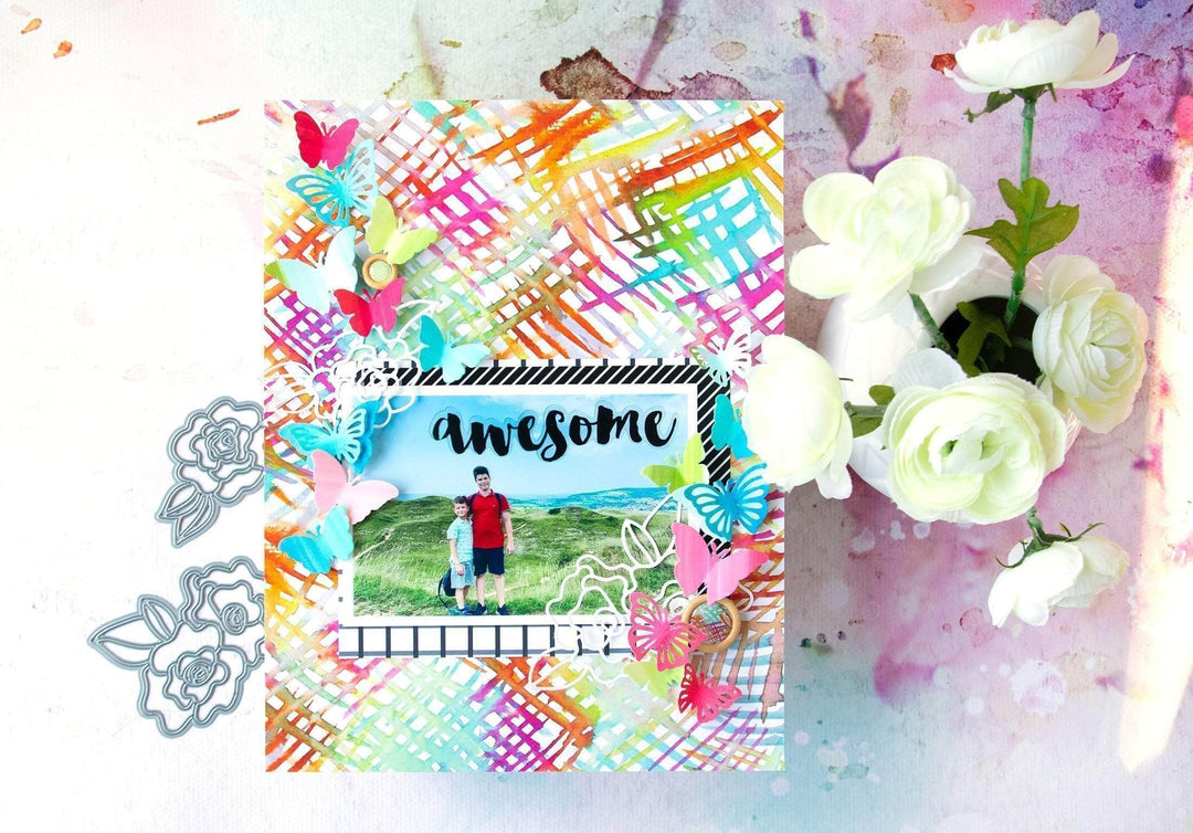 Part A-Glitz Art Craft Co.,LTD Dies Mix & Match Mariposa Die Set