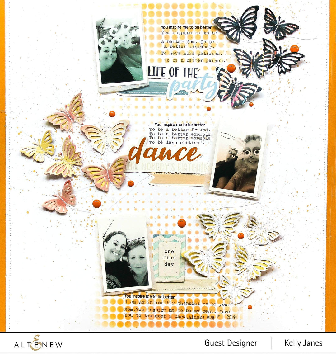 Part A-Glitz Art Craft Co.,LTD Dies Mix & Match Mariposa Die Set