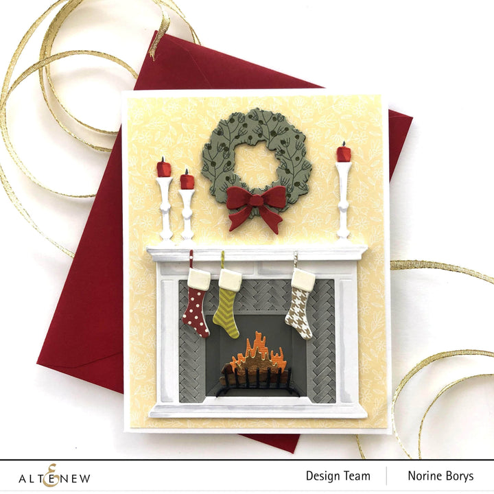 Part A-Glitz Art Craft Co.,LTD Dies Modern Fireplace Layering Die Set