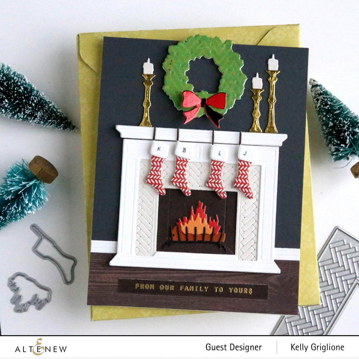 Part A-Glitz Art Craft Co.,LTD Dies Modern Fireplace Layering Die Set