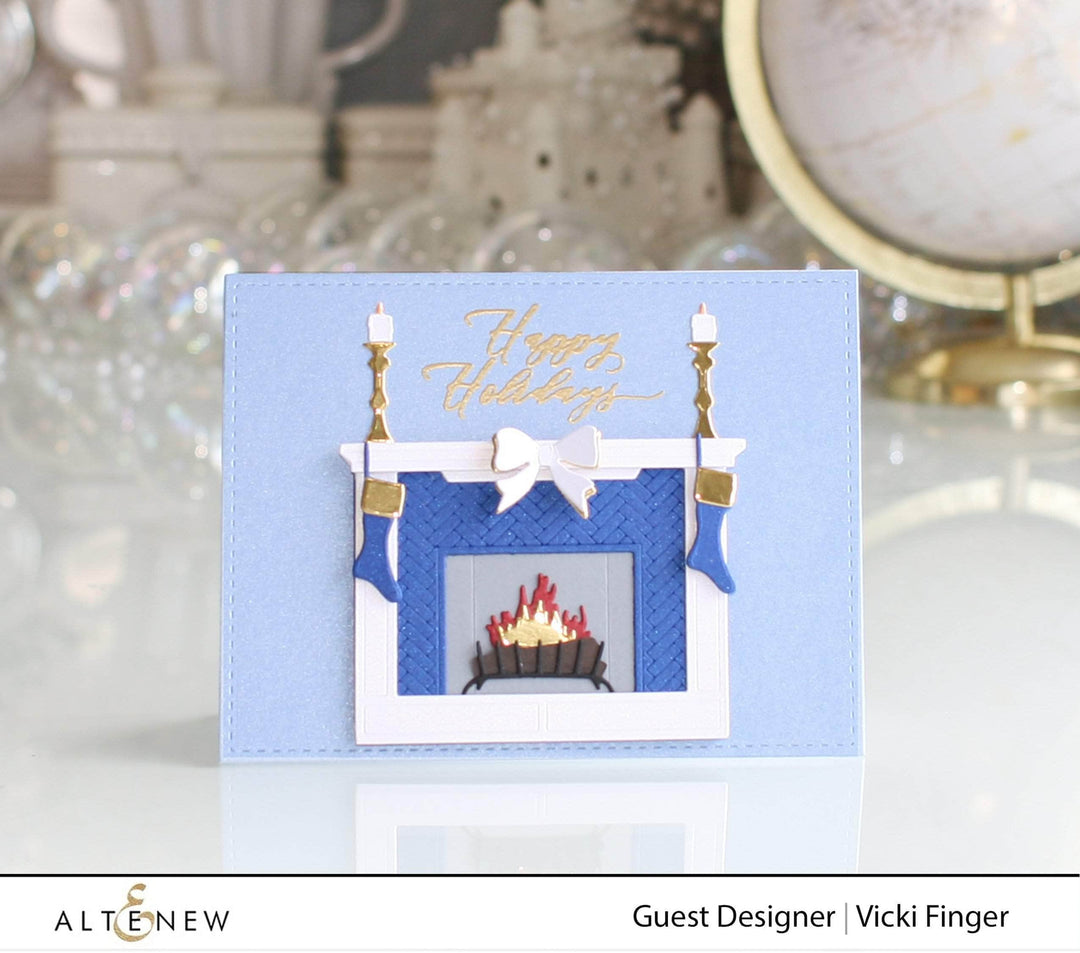 Part A-Glitz Art Craft Co.,LTD Dies Modern Fireplace Layering Die Set