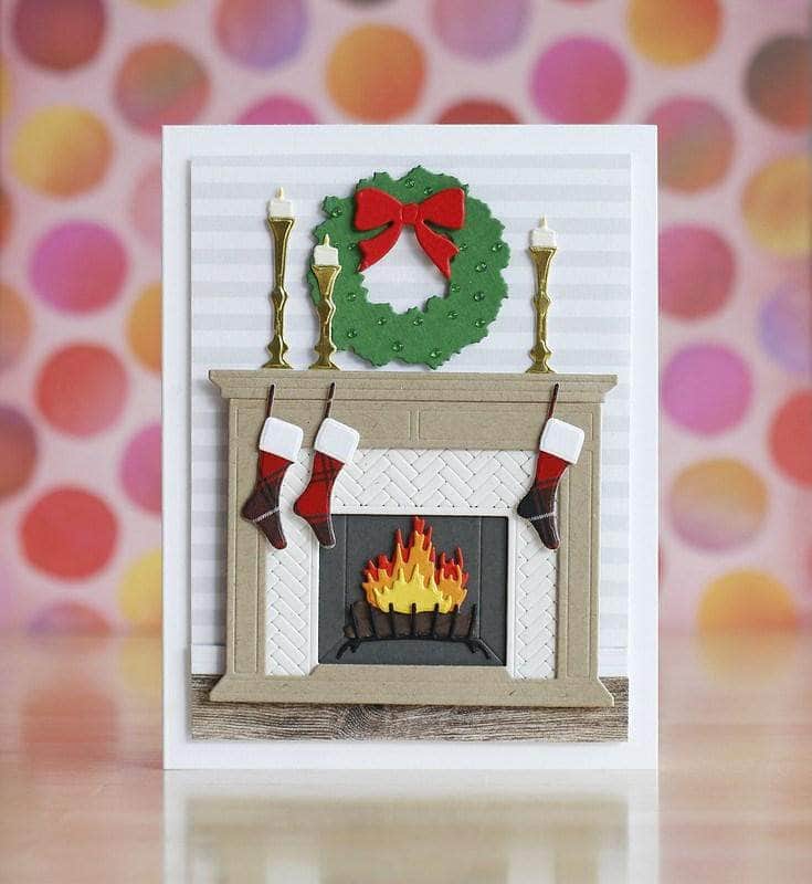 Part A-Glitz Art Craft Co.,LTD Dies Modern Fireplace Layering Die Set