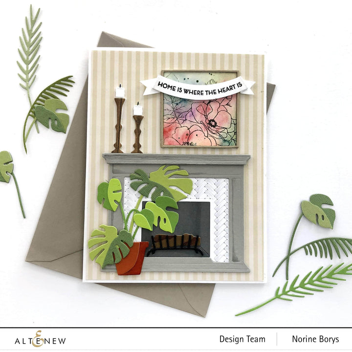 Part A-Glitz Art Craft Co.,LTD Dies Modern Fireplace Layering Die Set