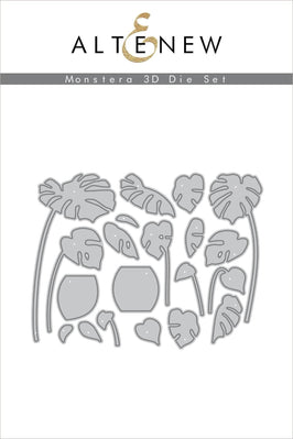 Part A-Glitz Art Craft Co.,LTD Dies Monstera 3D Die Set