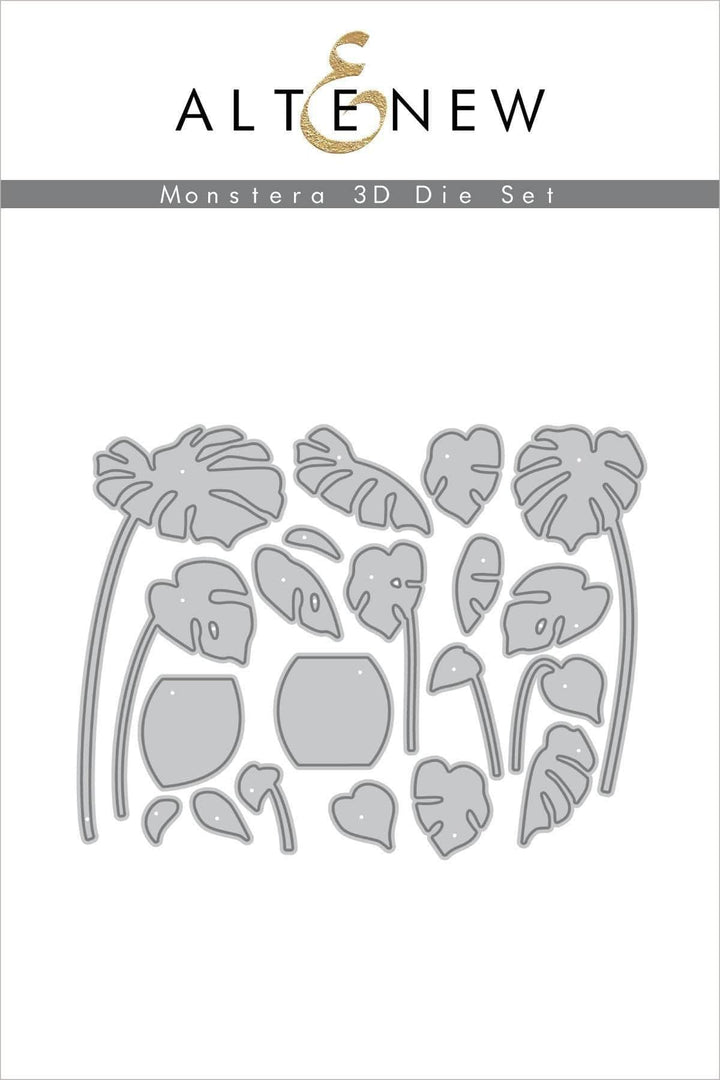 Part A-Glitz Art Craft Co.,LTD Dies Monstera 3D Die Set