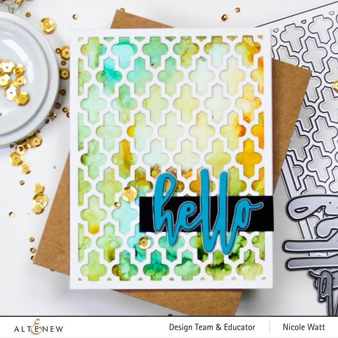 Part A-Glitz Art Craft Co.,LTD Dies Moroccan Lattice Cover Die