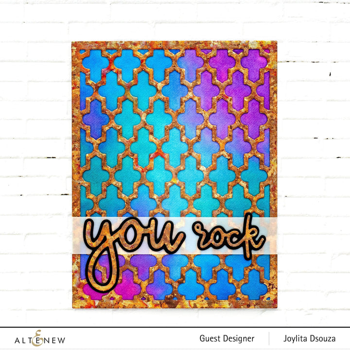 Part A-Glitz Art Craft Co.,LTD Dies Moroccan Lattice Cover Die