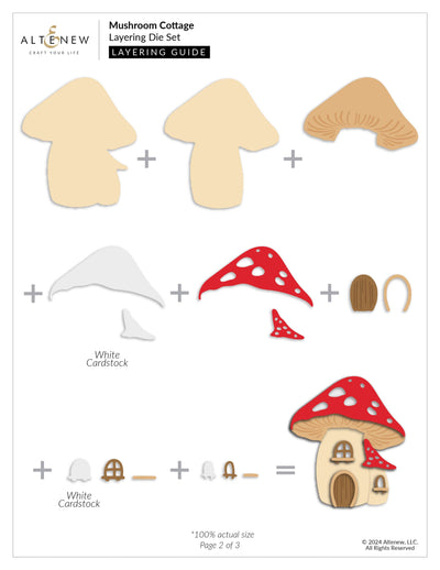 Mushroom Cottage Layering Die Set