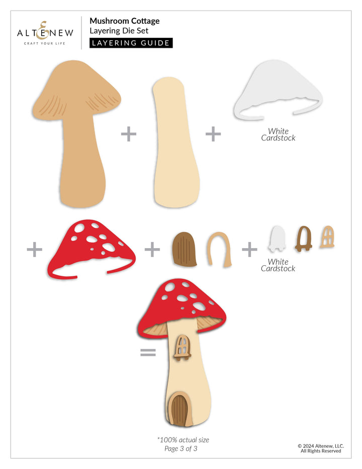 Mushroom Cottage Layering Die Set