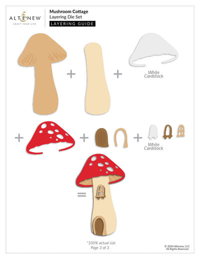 Mushroom Cottage Layering Die Set