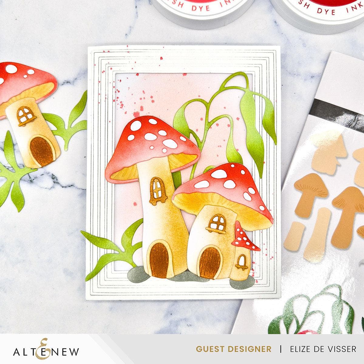 Mushroom Cottage Layering Die Set