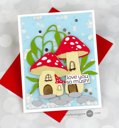 Mushroom Cottage Layering Die Set