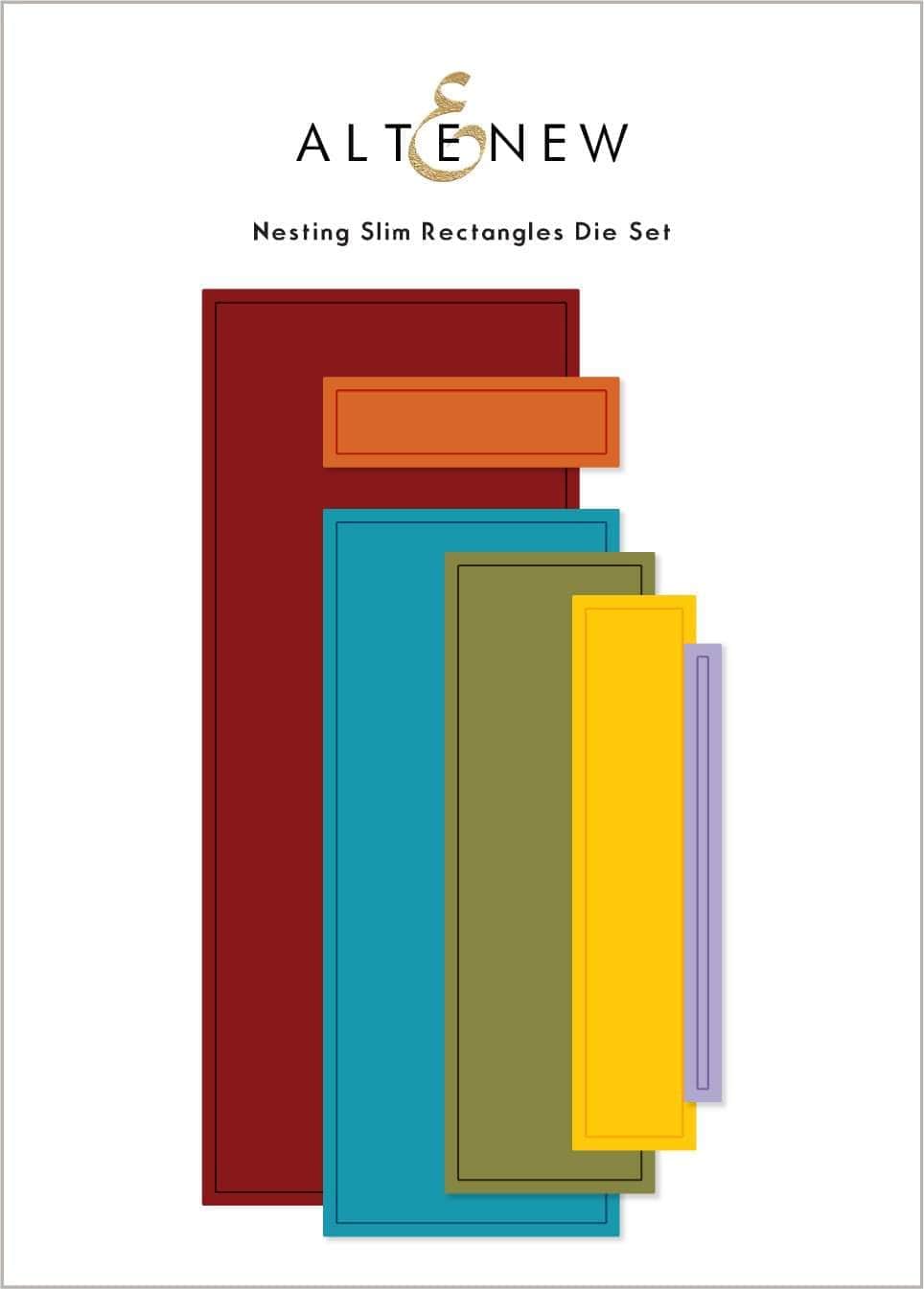 Part A-Glitz Art Craft Co.,LTD Dies Nesting Slim Rectangles Die Set