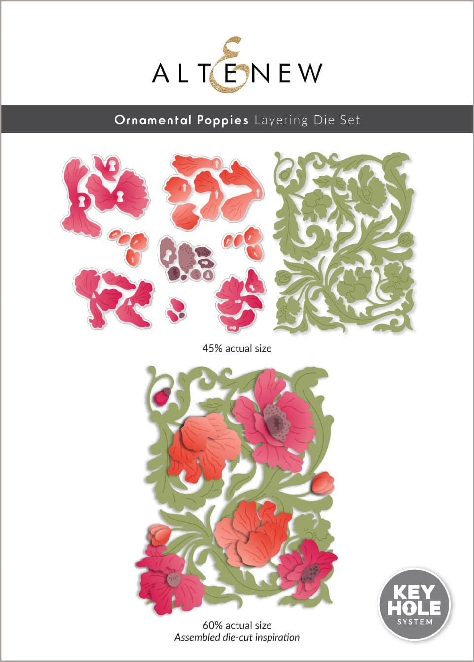 Ornamental Poppies Layering Die Set