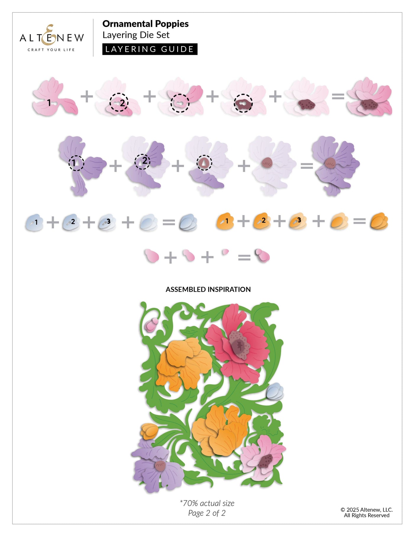 Ornamental Poppies Layering Die Set
