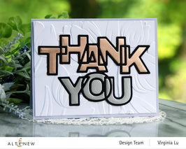 Part A-Glitz Art Craft Co.,LTD Dies Outlined Thank You Die