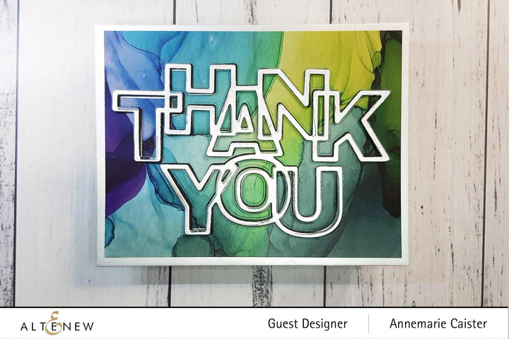 Part A-Glitz Art Craft Co.,LTD Dies Outlined Thank You Die