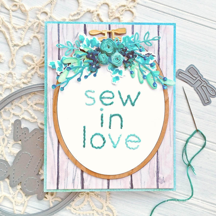 Part A-Glitz Art Craft Co.,LTD Dies Oval Embroidery Hoop Die Set