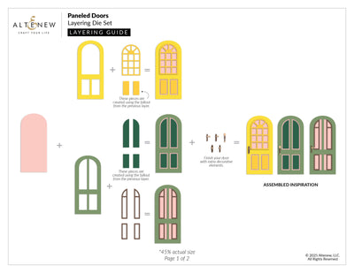 Paneled Doors Layering Die Set