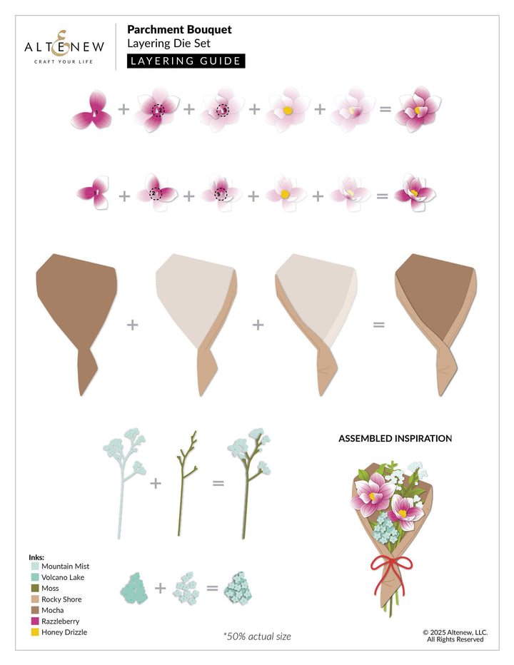 Parchment Bouquet Layering Die Set
