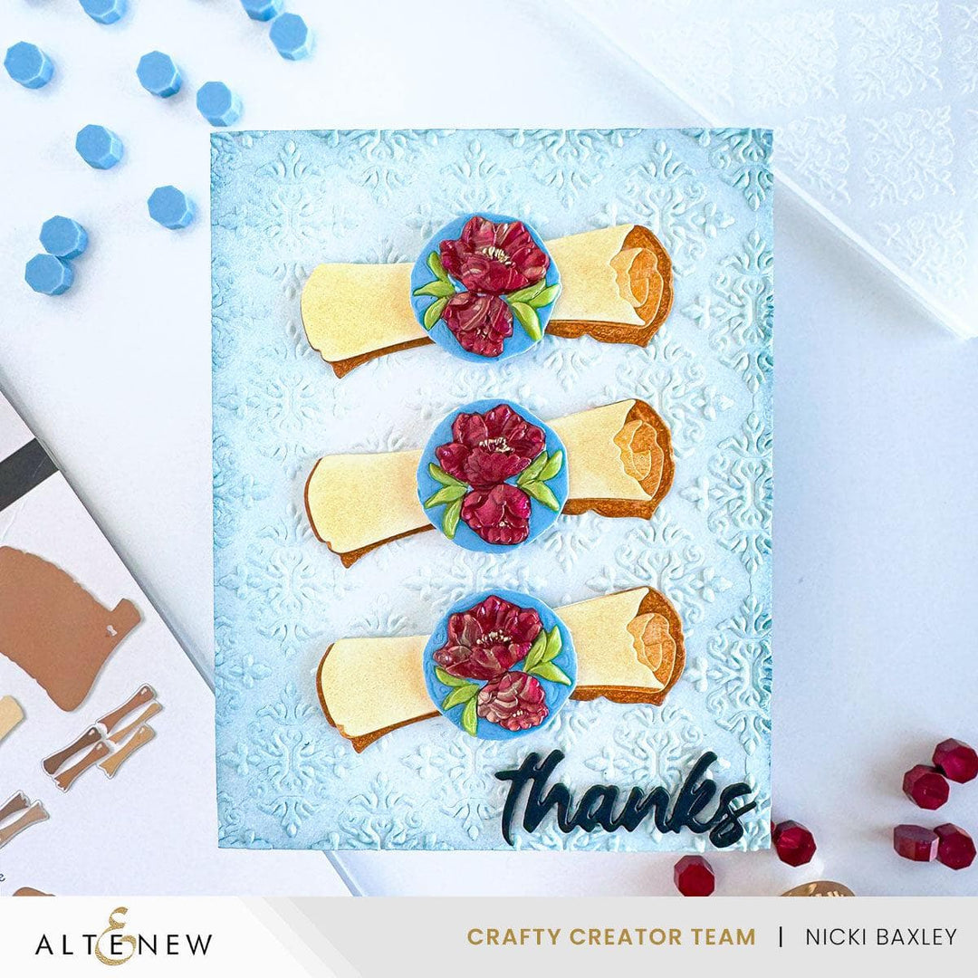 Parchment Scrolls Layering Die Set