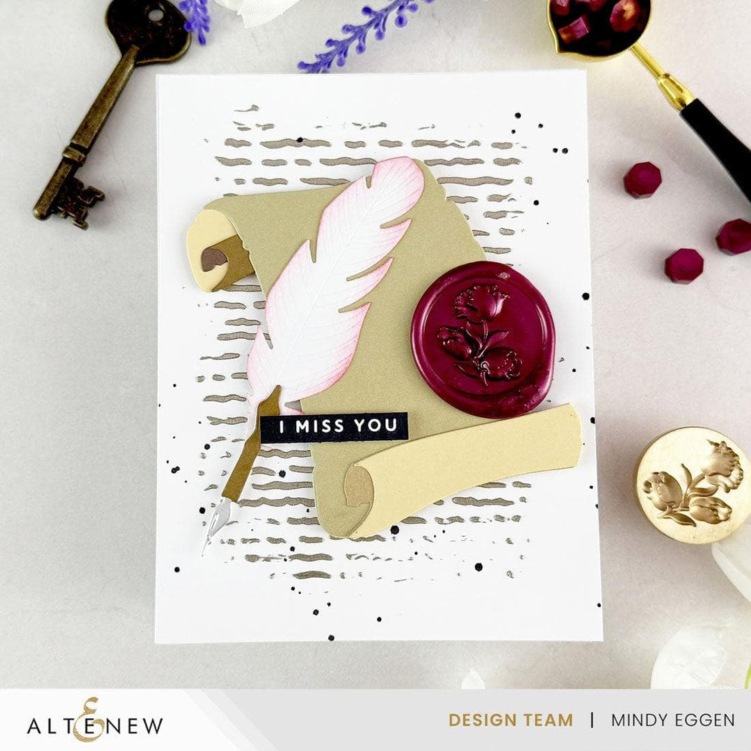 Parchment Scrolls Layering Die Set