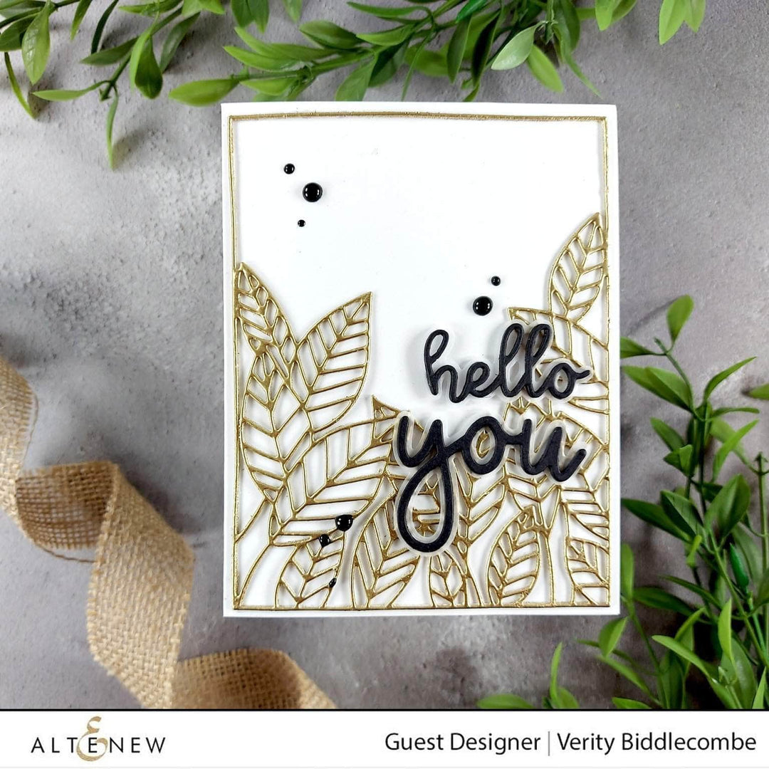 Part A-Glitz Art Craft Co.,LTD Dies Peeking Leaves Cover Die