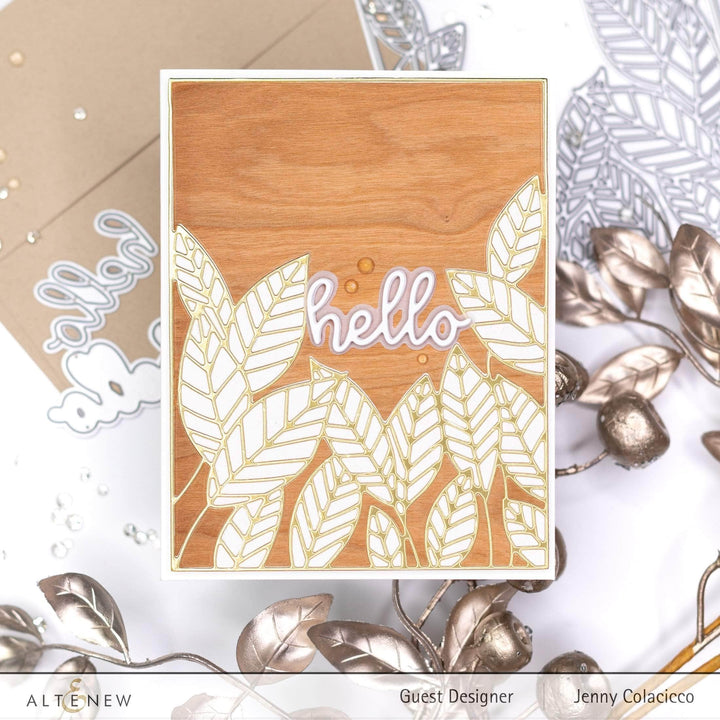 Part A-Glitz Art Craft Co.,LTD Dies Peeking Leaves Cover Die