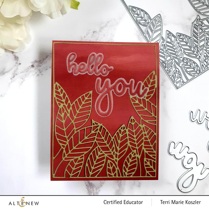 Part A-Glitz Art Craft Co.,LTD Dies Peeking Leaves Cover Die