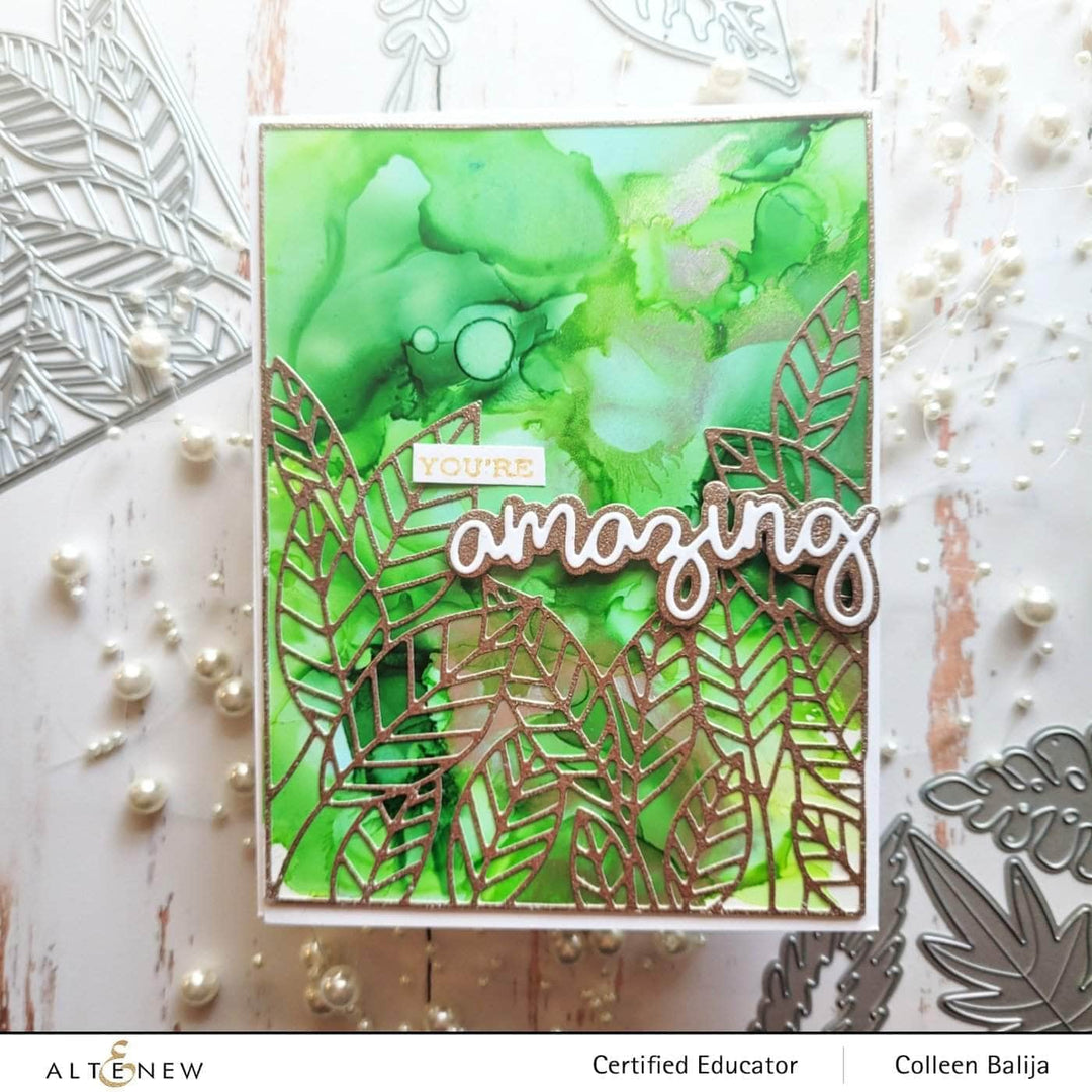 Part A-Glitz Art Craft Co.,LTD Dies Peeking Leaves Cover Die