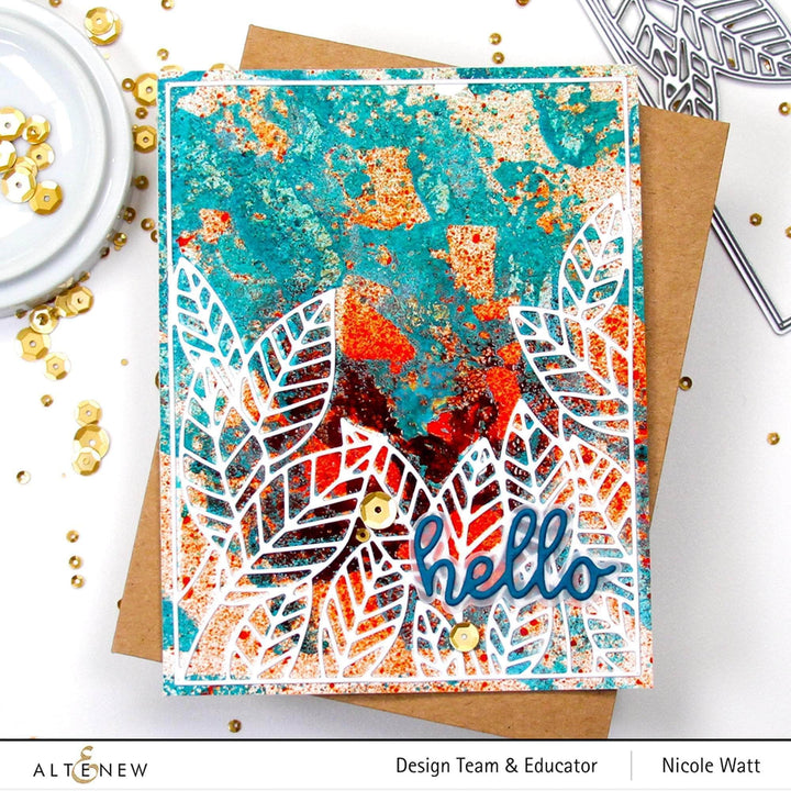 Part A-Glitz Art Craft Co.,LTD Dies Peeking Leaves Cover Die