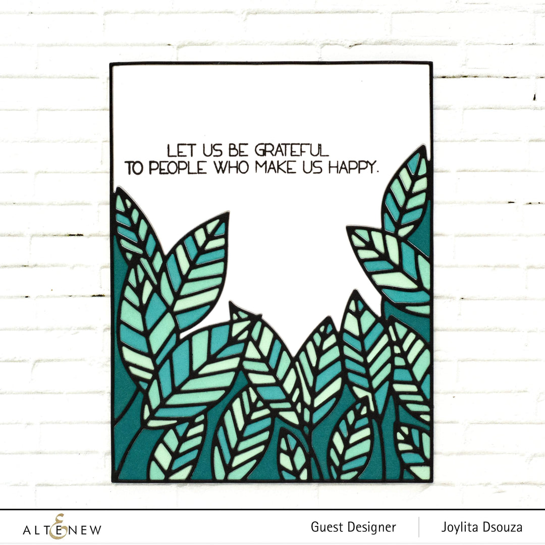 Part A-Glitz Art Craft Co.,LTD Dies Peeking Leaves Cover Die