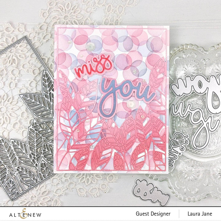 Part A-Glitz Art Craft Co.,LTD Dies Peeking Leaves Cover Die