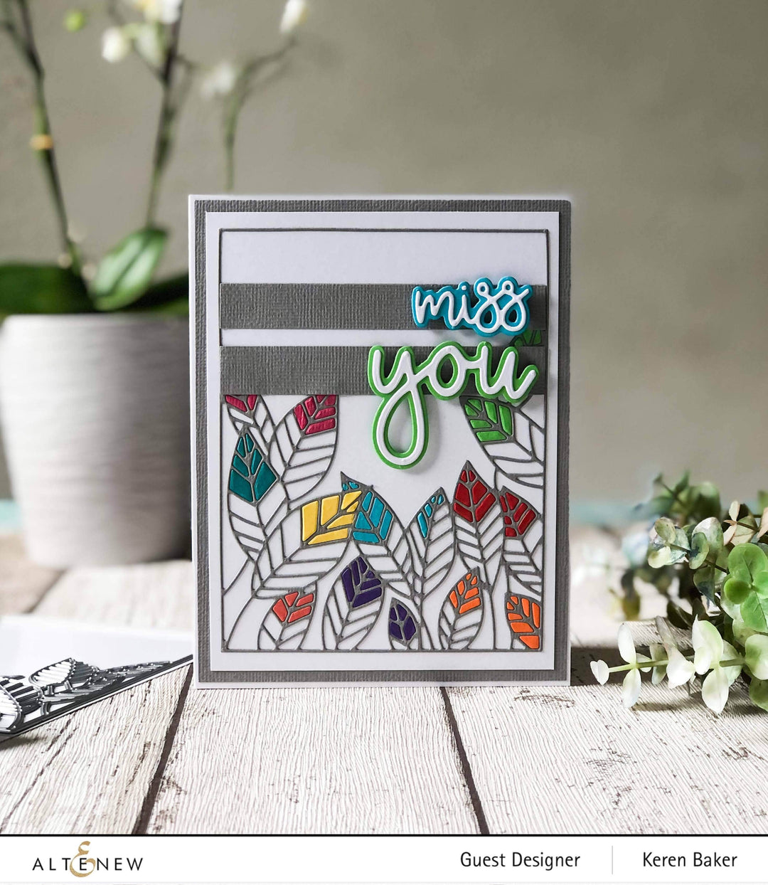 Part A-Glitz Art Craft Co.,LTD Dies Peeking Leaves Cover Die