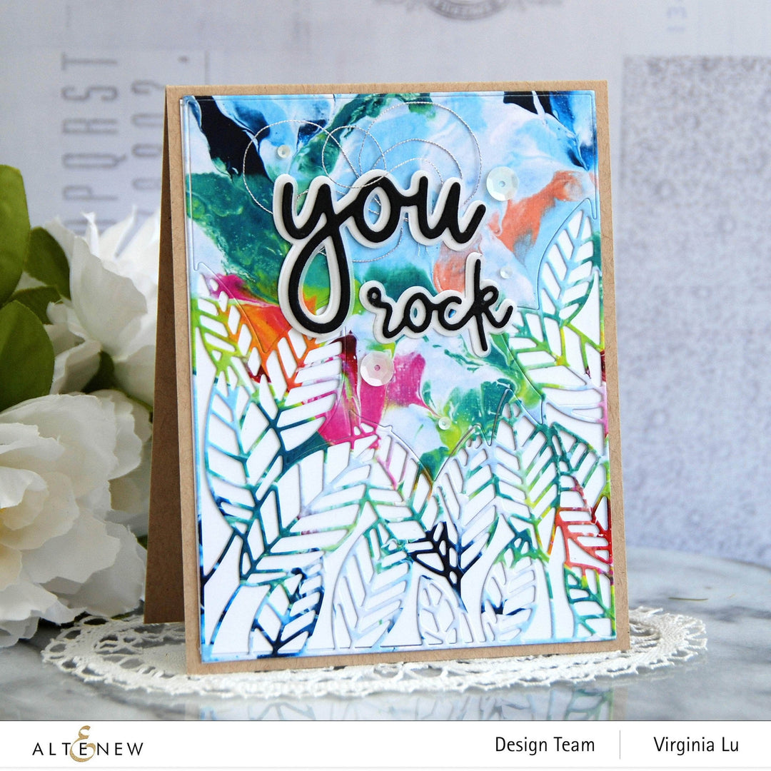 Part A-Glitz Art Craft Co.,LTD Dies Peeking Leaves Cover Die