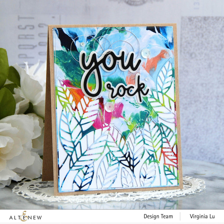 Part A-Glitz Art Craft Co.,LTD Dies Peeking Leaves Cover Die