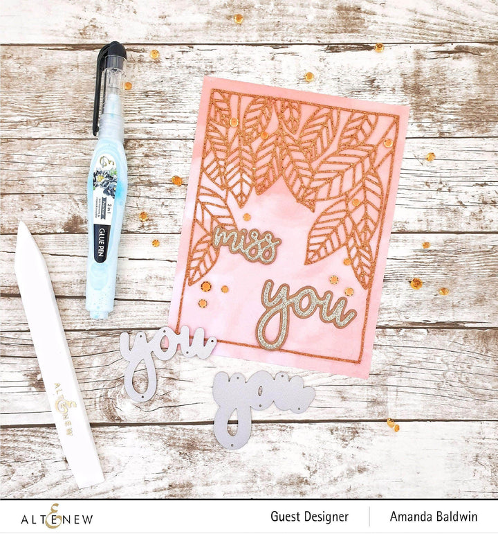 Part A-Glitz Art Craft Co.,LTD Dies Peeking Leaves Cover Die