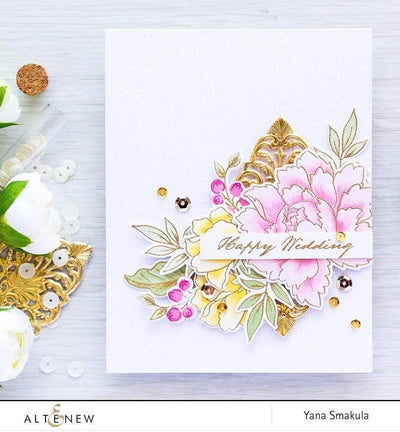 Part A-Glitz Art Craft Co.,LTD Dies Peony Bouquet Die Set