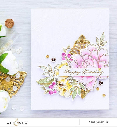 Part A-Glitz Art Craft Co.,LTD Dies Peony Bouquet Die Set