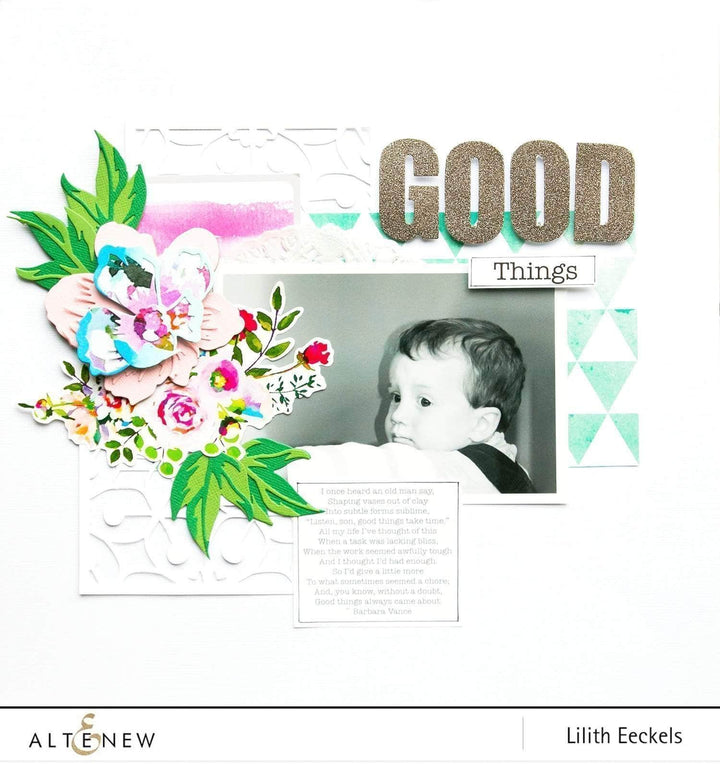 Part A-Glitz Art Craft Co.,LTD Dies Peony Dream 3D Die Set