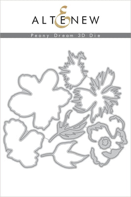 Part A-Glitz Art Craft Co.,LTD Dies Peony Dream 3D Die Set