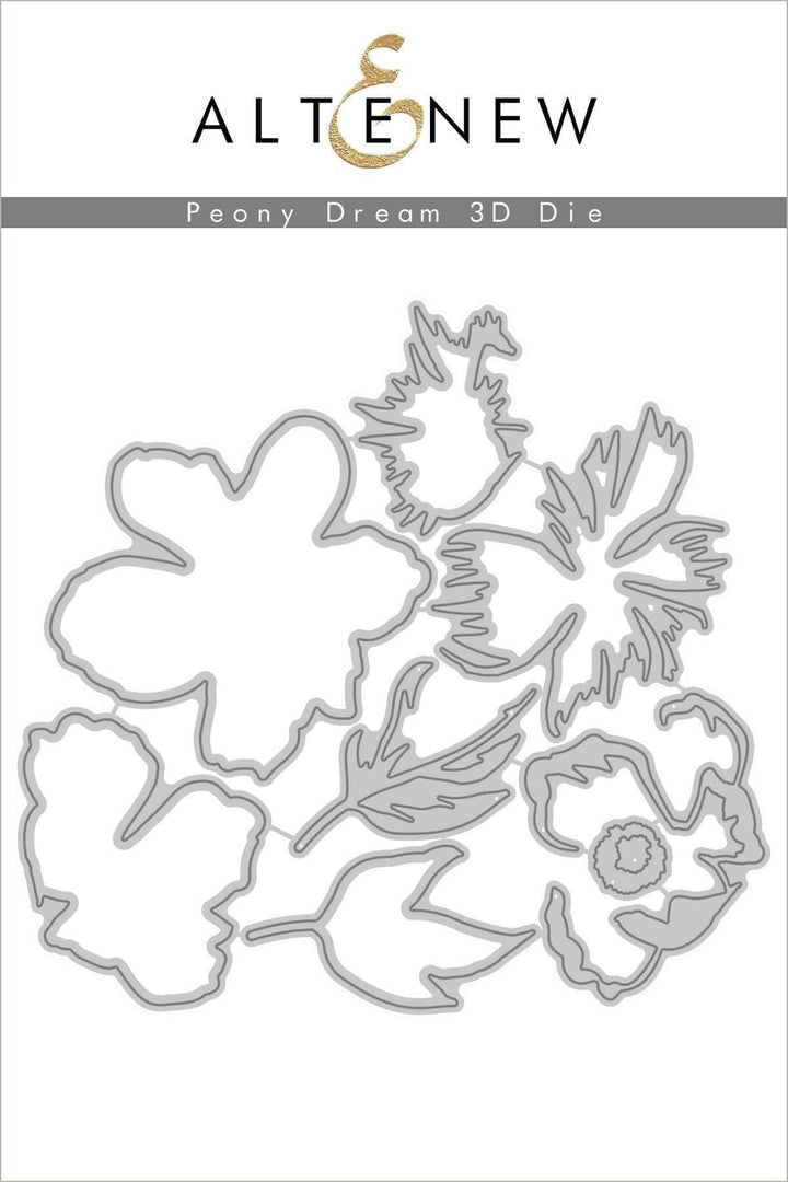 Part A-Glitz Art Craft Co.,LTD Dies Peony Dream 3D Die Set