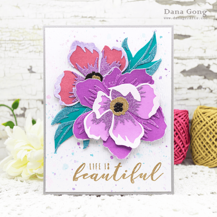 Part A-Glitz Art Craft Co.,LTD Dies Peony Dream 3D Die Set