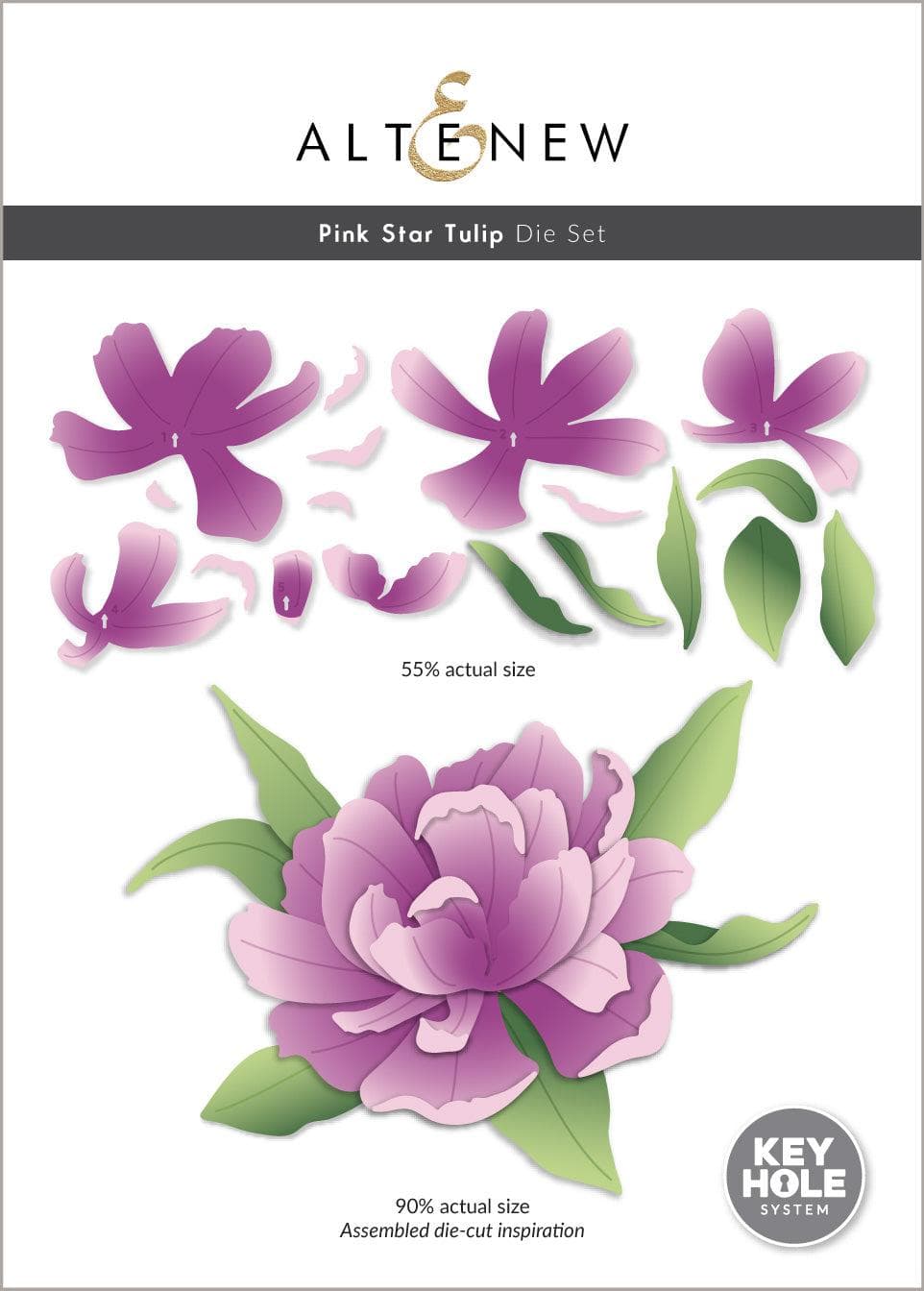 Pink Star Tulip Layering Die Set | Altenew