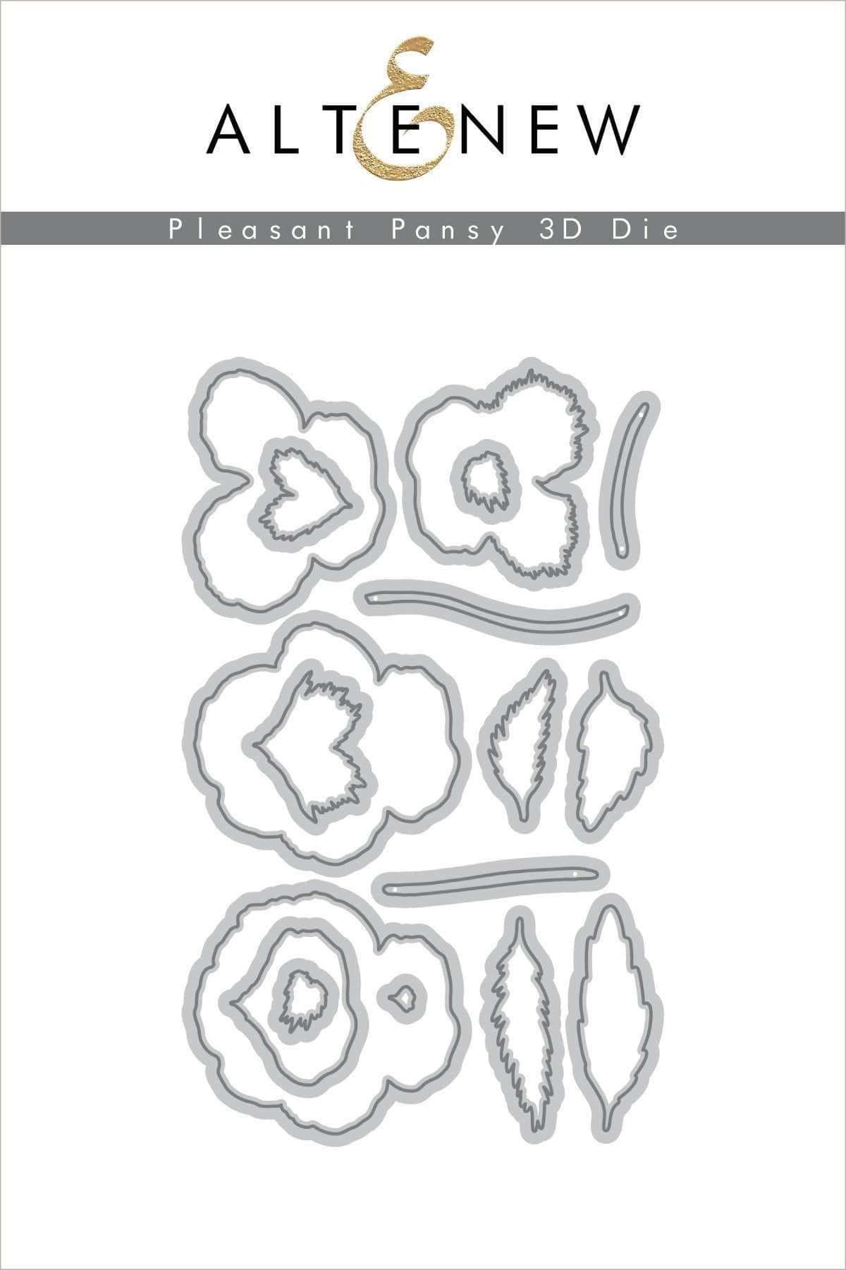 Part A-Glitz Art Craft Co.,LTD Dies Pleasant Pansy 3D Die Set