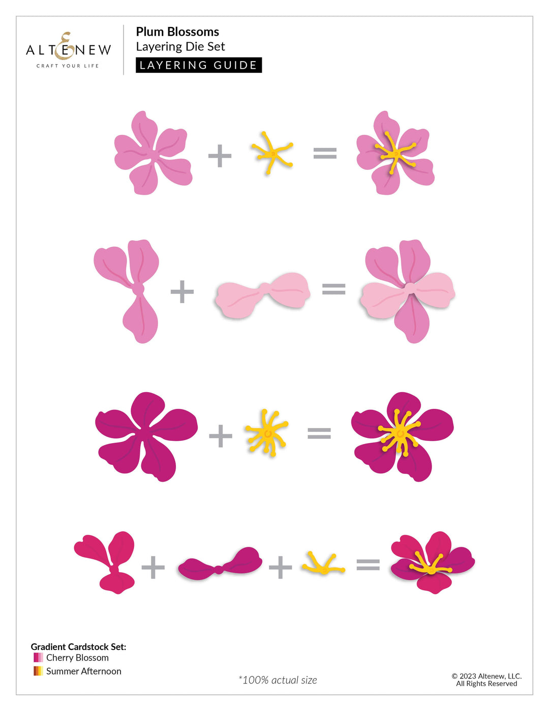 Part A-Glitz Art Craft Co.,LTD Dies Plum Blossoms Layering Die Set