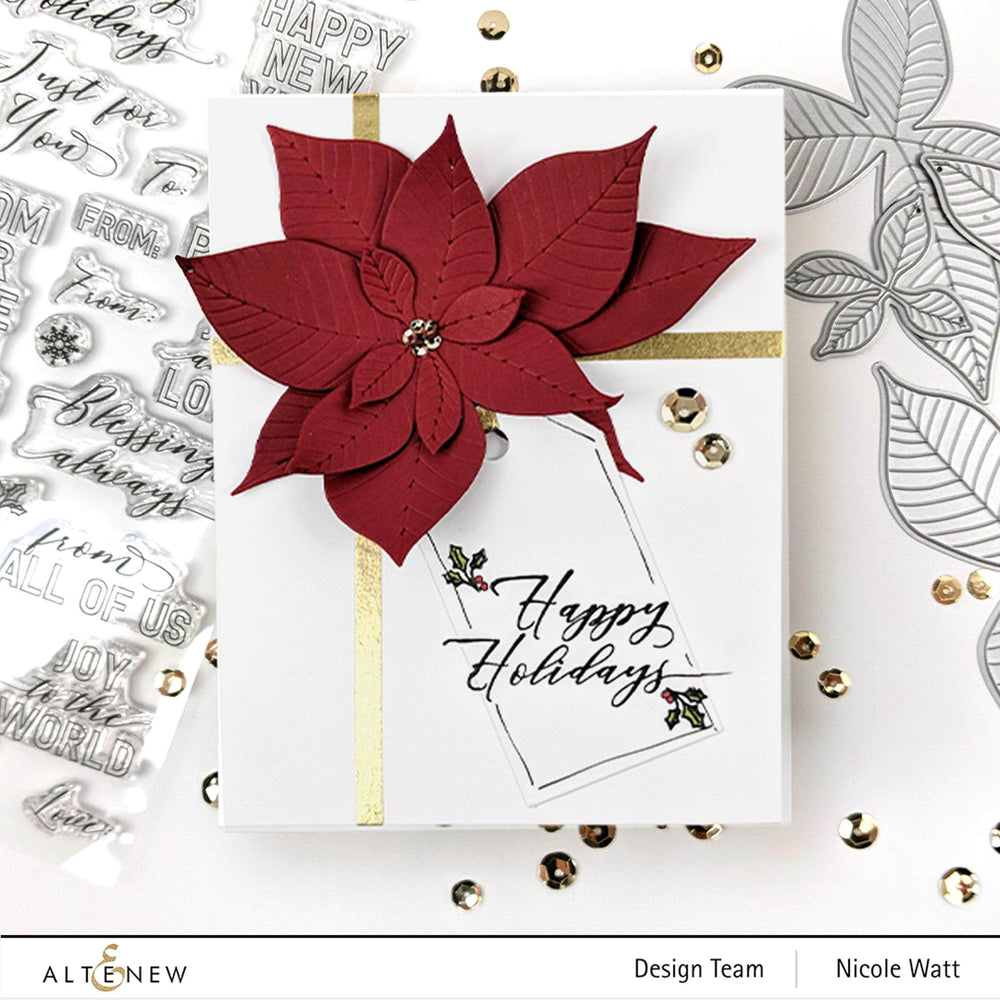 Part A-Glitz Art Craft Co.,LTD Dies Poinsettia 3D Die Set