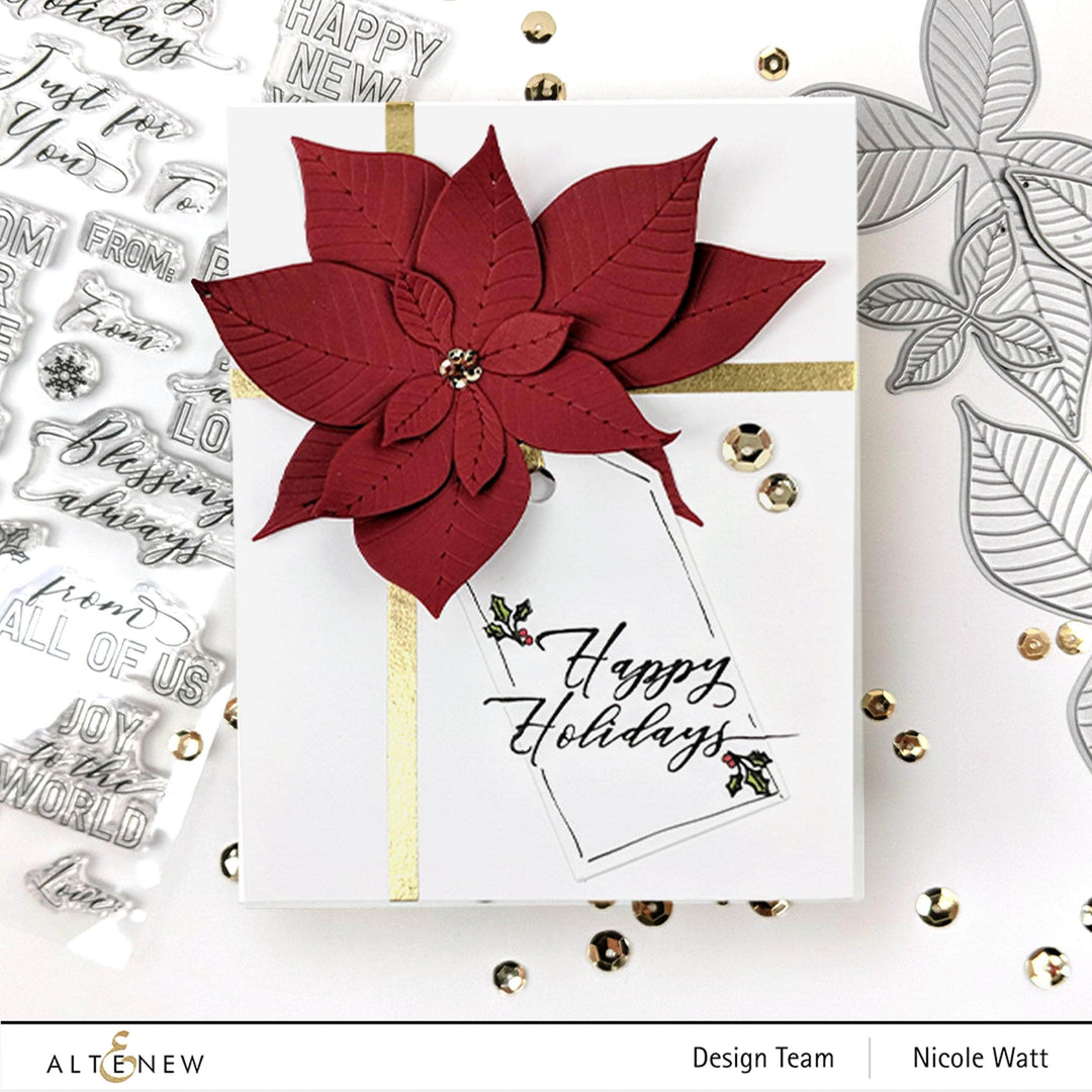 Part A-Glitz Art Craft Co.,LTD Dies Poinsettia 3D Die Set