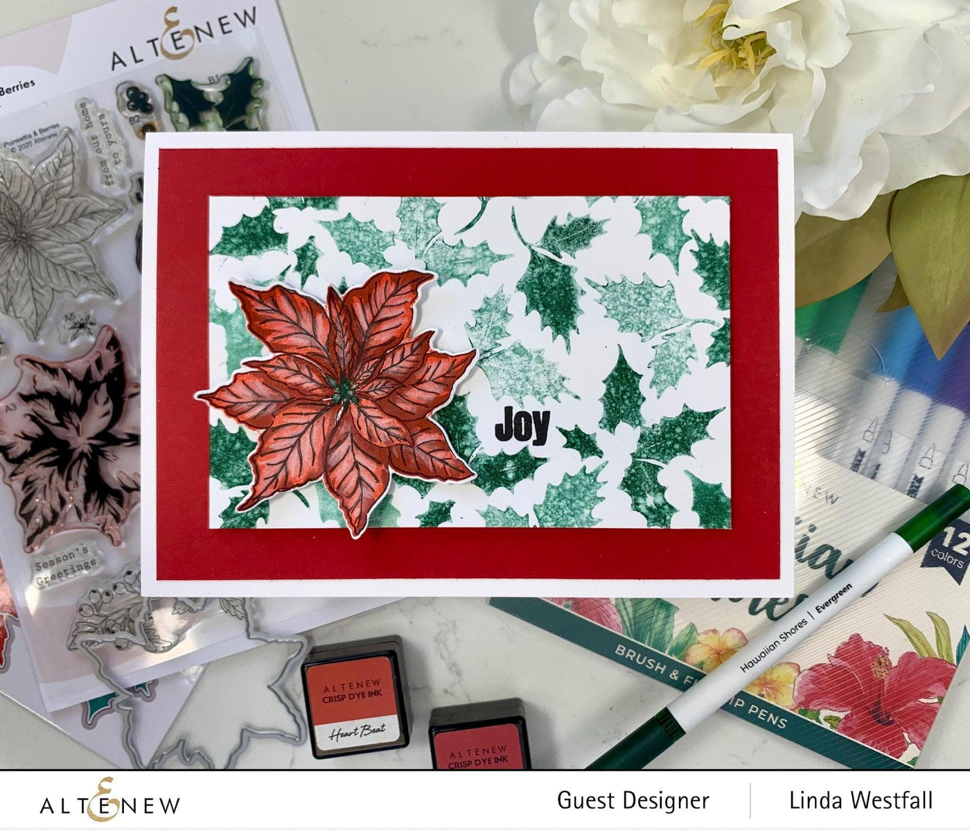 Part A-Glitz Art Craft Co.,LTD Dies Poinsettia & Berries Die Set