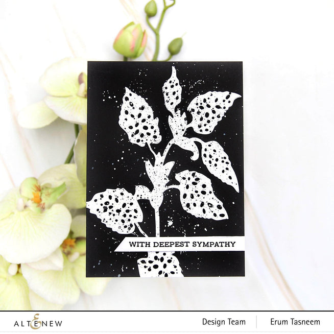 Altenew Polka Dot Leaves Die Set with intricate leaf-shaped metal dies for crafting and paper projects.
